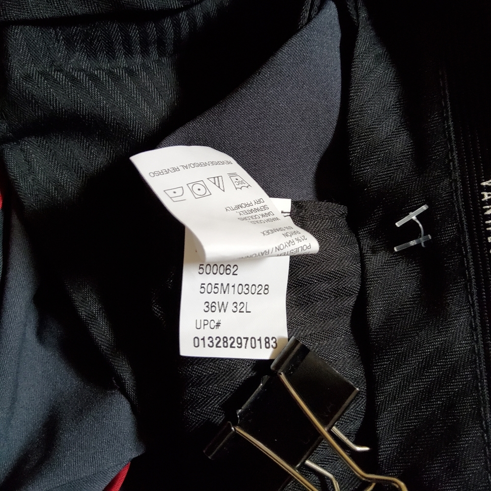 Van Heusen Men's Dress Pants 36X32 Dark Brown New - Picture 6 of 7